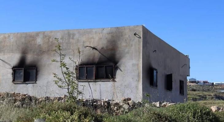 حرق منزل في نابلس