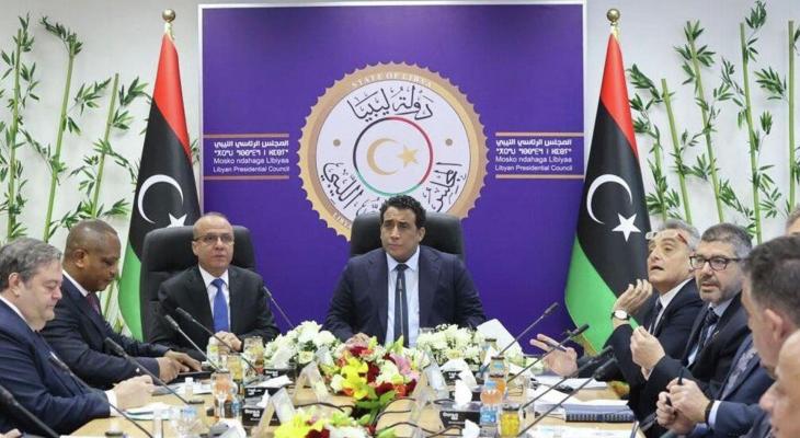 المجلس الرئاسي الليبي خلال اجتماع سابق.jpg