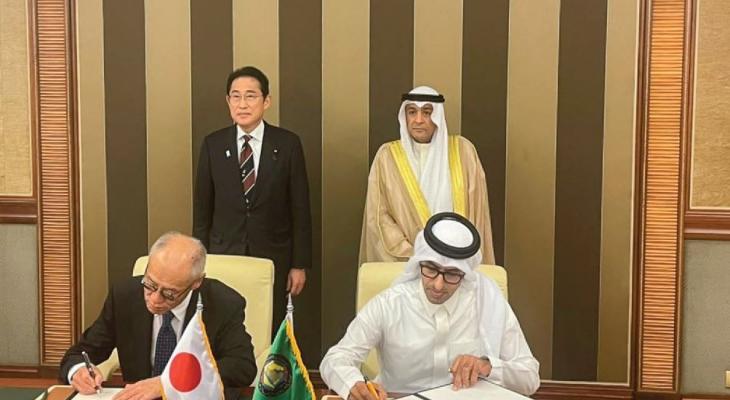 توقيع مذكرة بين التعاون الخليجي واليابان.JPG
