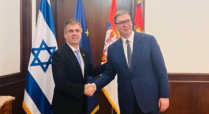 الرئيس الصربي وكوهين خلال لقائهما أمس (السفارة الإسرائيلية في بلغراد).jpg