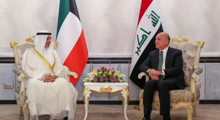 وزير الخارجية العراقي ونظيره الكويتي
