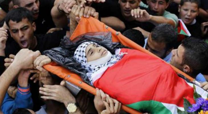 تشييع جثمان طفل فلسطيتي استشهد برصاص الاحتلال.jpg