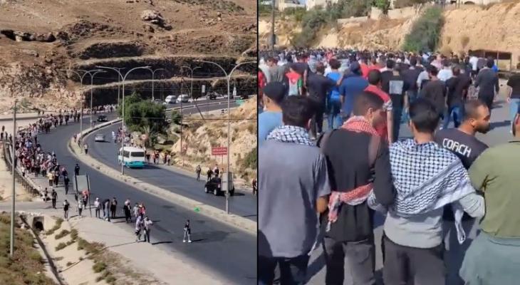 متظاهرون أردنيون يتوجهون صوب الحدود مع فلسطين المحتلة