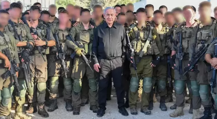نتنياهو يزور جنوده في غلاف غزة - كما وردت من المصدر.webp