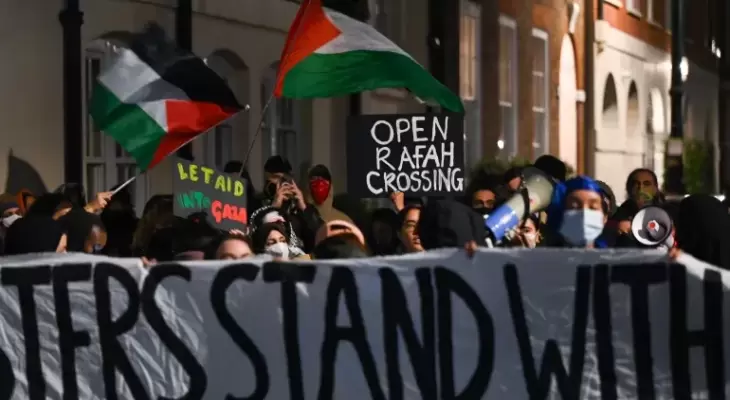 مسيرات تضامن مع فلسطين