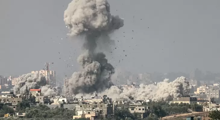 قصف وأحزمة نارية في غزة.webp