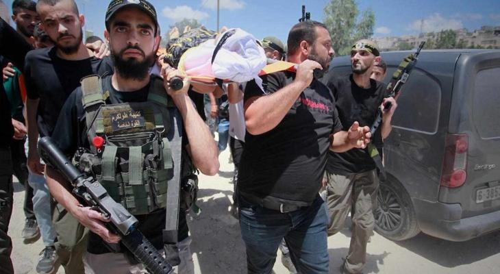 تشييع الشهيد أشرف عبد الله في مخيم نور شمس شرق طولكرم 1.jpg