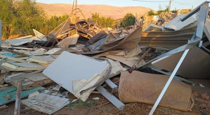 هدم منزل وحظيرة في الضفة الغربية