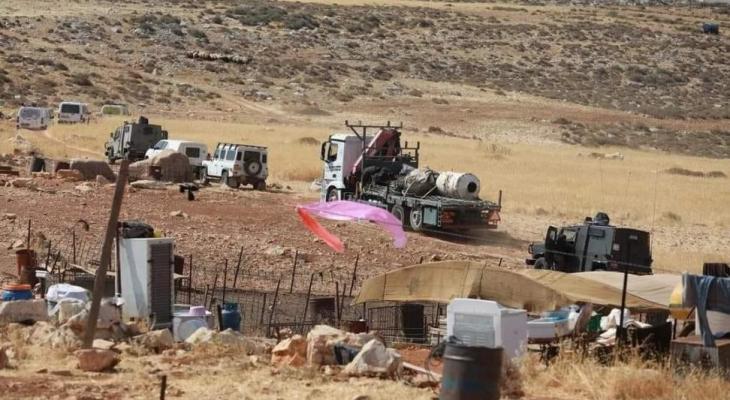 ارشيفية لرحيل سكان تجمع بدوي قرب رام الله