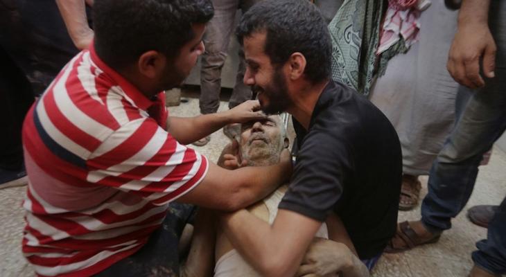 شهداء ومصابون جراء قصف طائرات الاحتلال الإسرائيلي لمنزل عائلة أبو عايش في مخيم المغازي وسط قطاع غزة3.jfif
