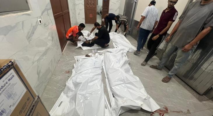 4 شهداء في قصف إسرائيلي استهدف منزلاً في منطقة الأوروبي شرقي مدينة خانيونس.jfif