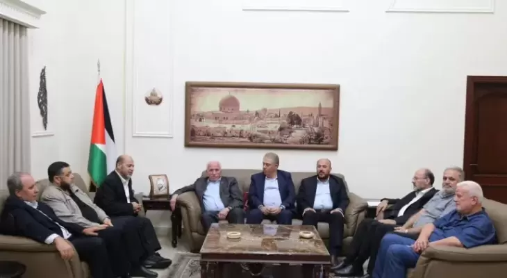 صورة أرشيفية لإحدى اجتماعات المناقشات حول لجنة إسناد غزة