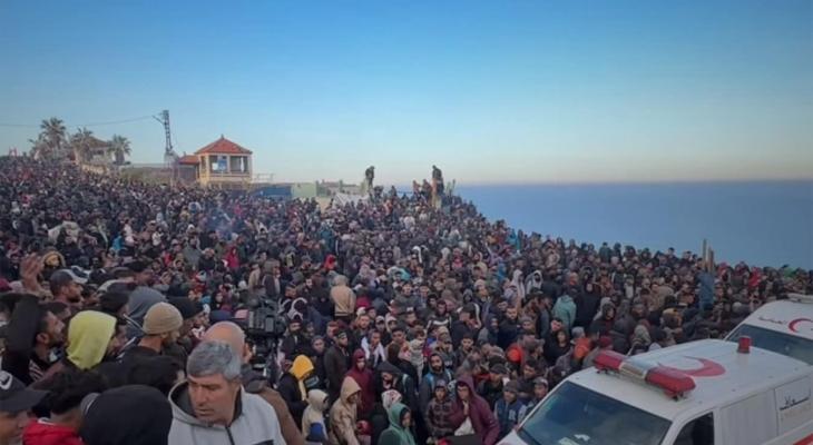 انتظار النازحين للعودة غلى شمال قطاع غزة
