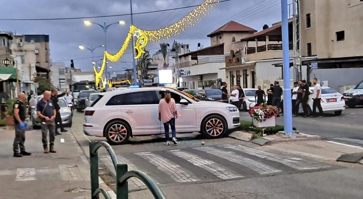 من مكان إطلاق النار في جريمة بالداخل المحتل.jpg