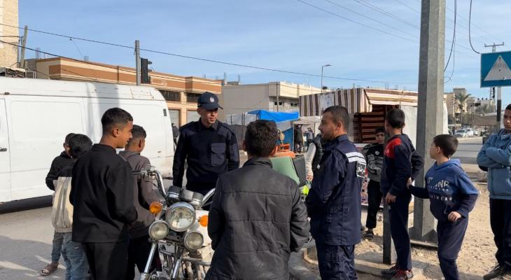 انتشار عناصر شرطة غزة بعد وقف إطلاق النار