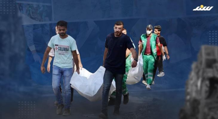 نقل الشهداء من الطرقات إلى المقابر الشرعية