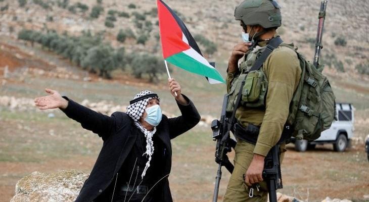 خلال تظاهرة ضد الاستيطان في الضفة الغربية.jpg