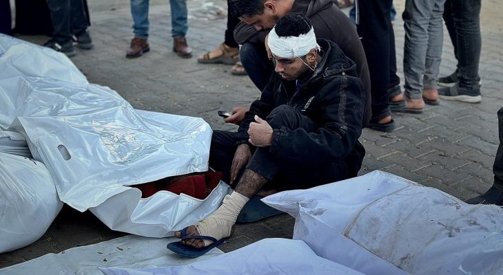 مشاهد من وداع الشهداء في مستشفى غزة الأوروبي بخانيونس جنوب قطاع غزة