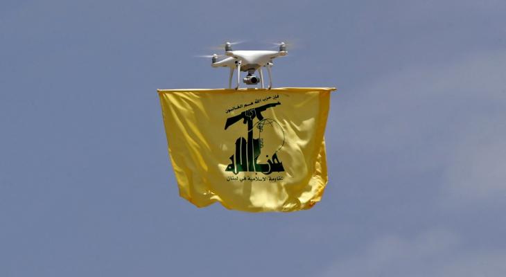 طائرة مسيرة ترفع راية حزب الله.jpg