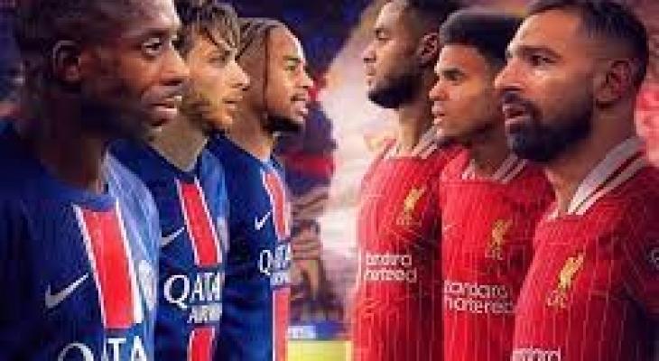 تشكيلة قمة باريس سان جيرمان ضد ليفربول في دوري أبطال أوروبا 2024-2025