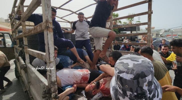 قصف تكية في دير البلح