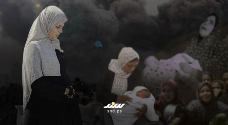 النساء الحوامل في غزة