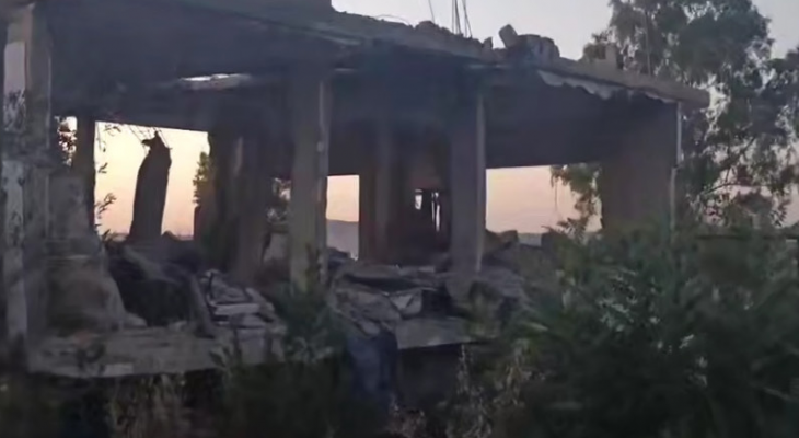 قصف منزل في لبنان