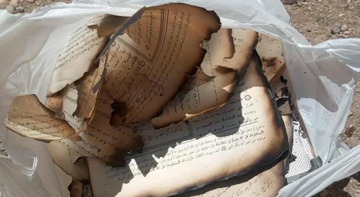 حرق القرآن في مسجد بيت الشيخ قرب نابلس.jpeg