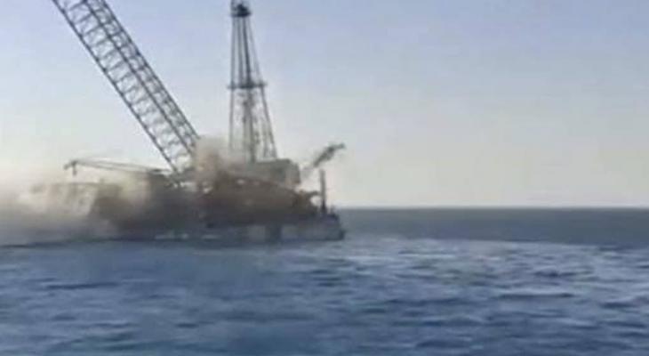 غرق حفار بترول
