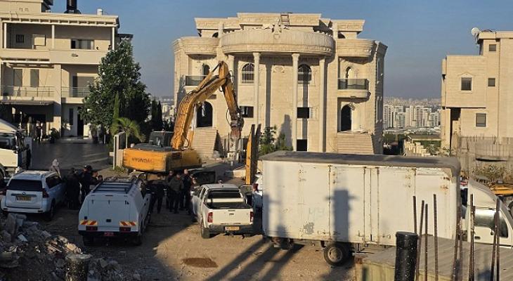 المنزل المستهدف في كفر قاسم بالهدم.jpg