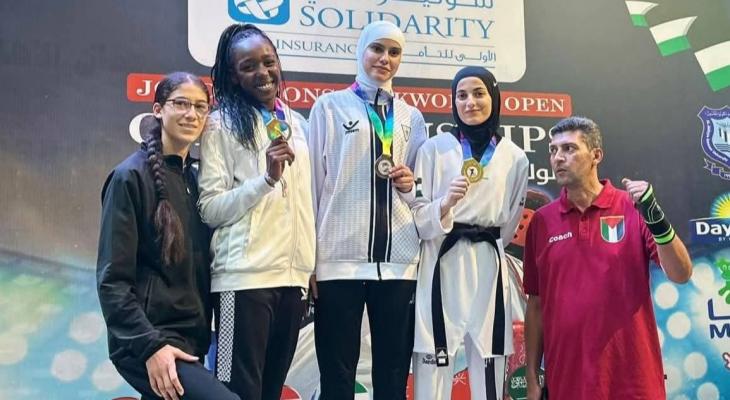فلسطين تحصد 3 ميداليات ذهبية في بطولة الأردن الدولية للتايكواندو