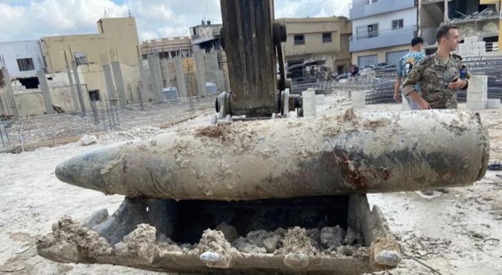 قذيفة غير منفجرة في لبنان