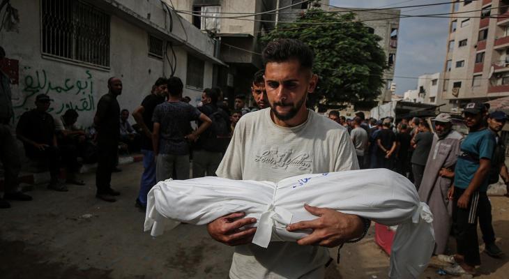 وداع وتشييع شهداء ارتقوا الليلة الماضية في غزة6.jpg