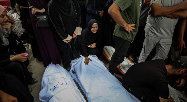 وداع وتشييع شهداء ارتقوا الليلة الماضية في غزة7.jpg