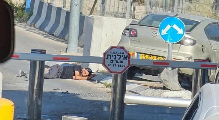 صابة شاب على حاجز شمال القدس