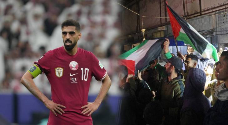 قائد المنتخب القطري يتبرع لبناء مدرسة وصالة رياضية في غزة
