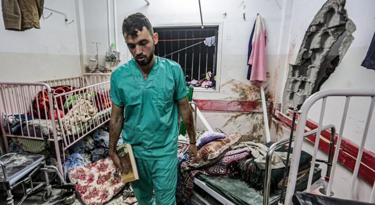 قصف إسرائيلي لمشافي غزة.jpg