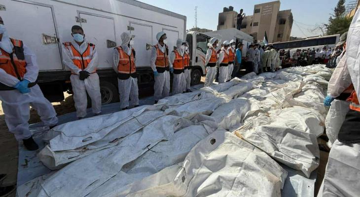 جثامين الشهداء في قطاع غزة