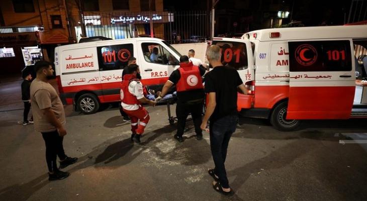 الهلال الأحمر ينقل إصابة إلى مستشفى رفيديا