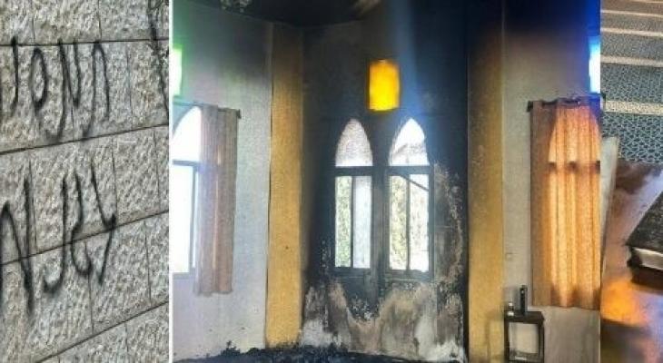 إحراق مسجد في دير استيا.jpg