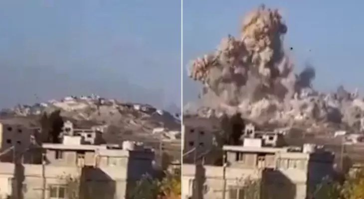 نسف سابق لمنازل في جنوب لبنان