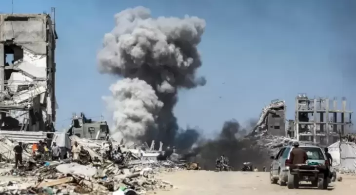 قصف في قطاع غزة.webp