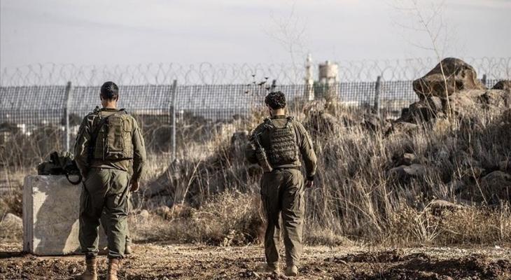 قوات الاحتلال على الحدود بين فلسطين وسوريا.jpg