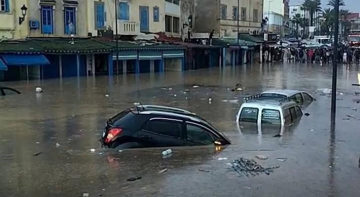 جانب-من-الفيضانات-فى-أسفى-بالغرب