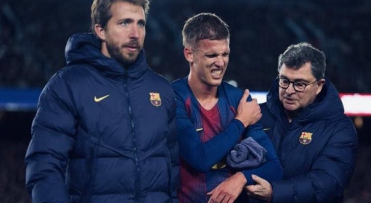 برشلونة يعلن طبيعة إصابة أولمو ومدة غيابه