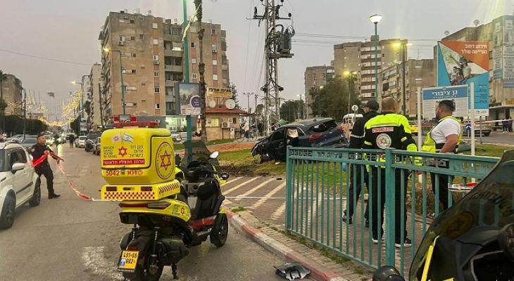 إطلاق نار على مركبة في اللد.jpg