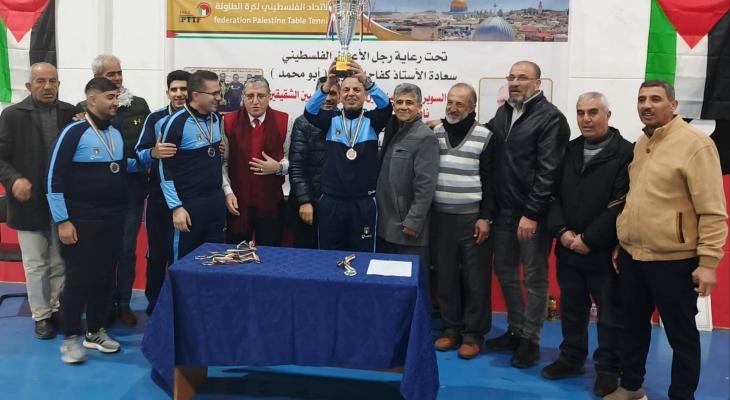 أبو ديس يتوج بكأس السوبر الفلسطيني لكرة الطاولة