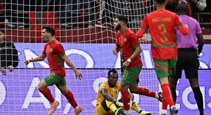 المنتخب المغربي يبلغ ربع نهائي أمم إفريقيا