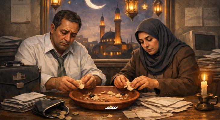 الموظفون الحكوميون يستقبلون رمضان بفتات الرواتب.jpeg