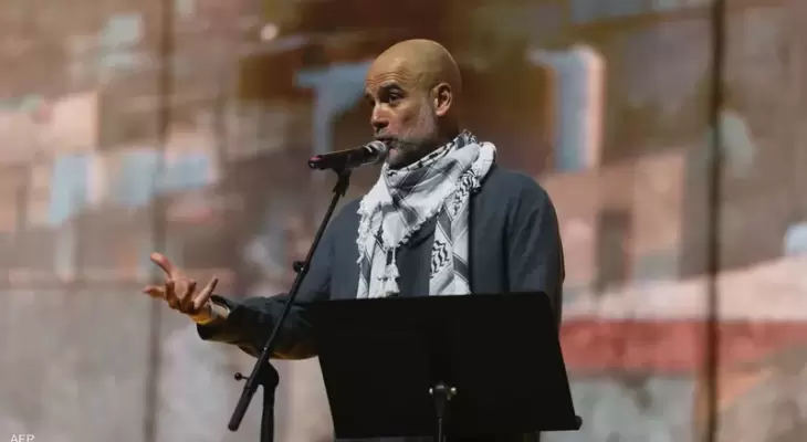 الجالية اليهودية في مانشستر تهاجم غوارديولا بسبب دعمه لفلسطين